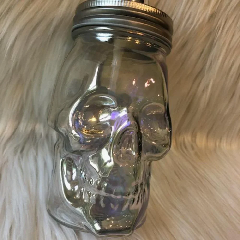 Amici Home Iridescent Skull Soap Dispenser